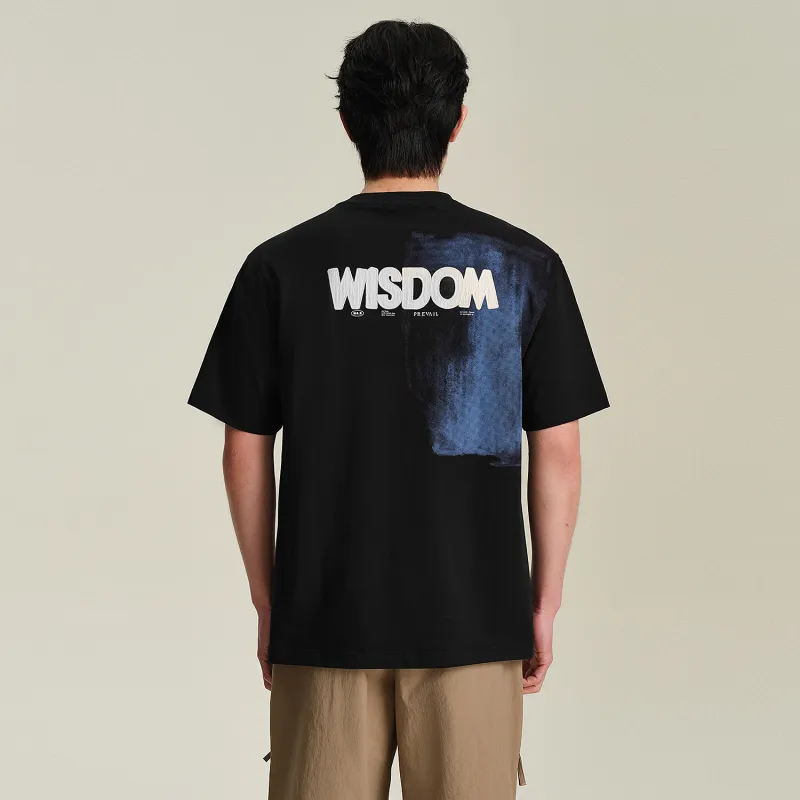 HLA T Shirt Men's Black Pattern T8-3