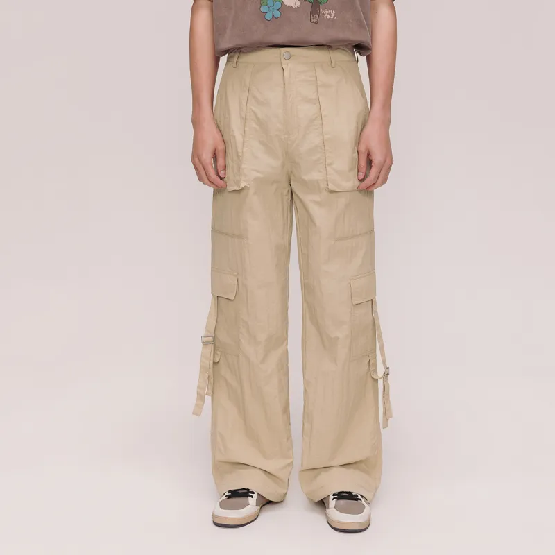 NO ONE ELSE Casual Pants Unisex Khaki-2