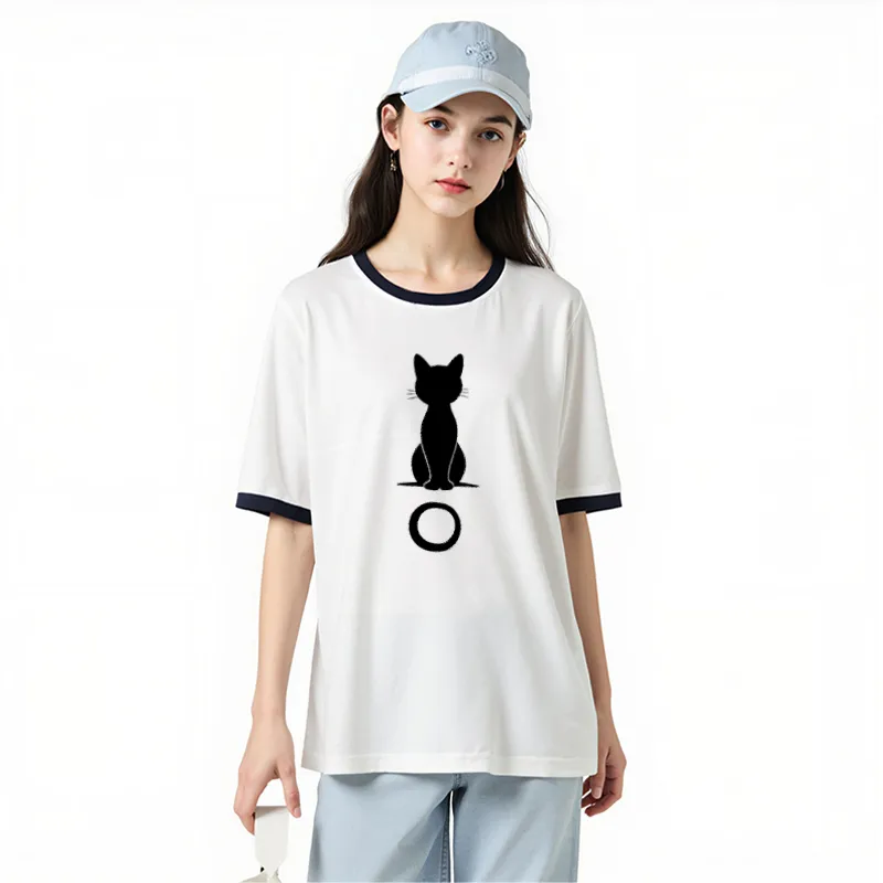 FAIRWHALE Drop Shoulder Sleeve T Shirt Women's-2