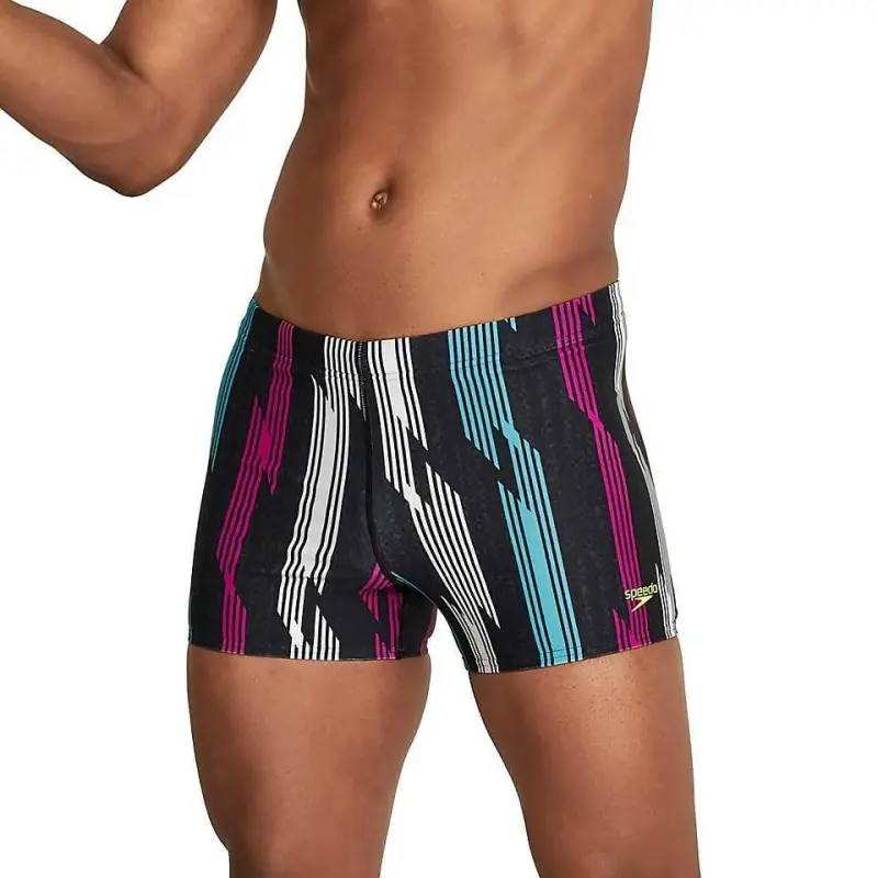 Speedo Hothouse Floral Square Leg Navy Creora Highclo Swimming Shorts Men's-7