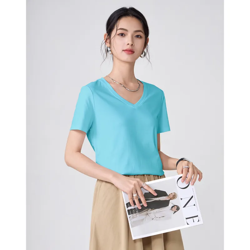 Love Elaine Regular T Shirt Women's Aqua Blue-3