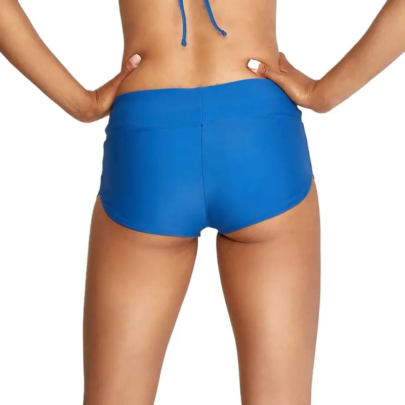 Speedo Solid Boy Short Swimming Shorts Women's Blue-1