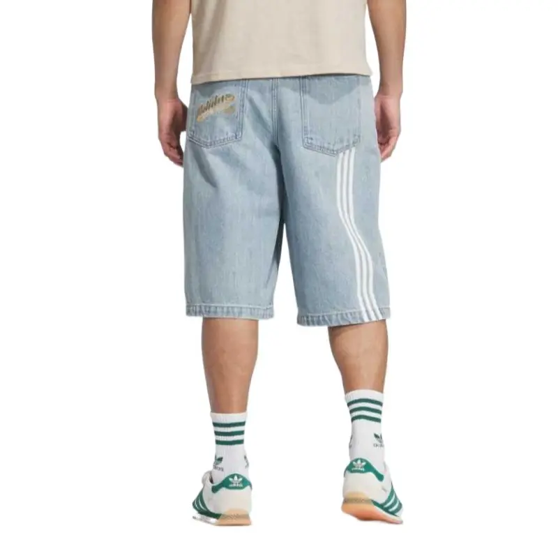 Adidas Originals Denim Shorts Unisex Light Denim Blue-1