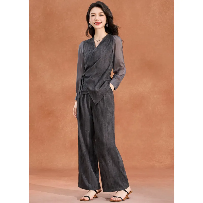 Mylan Summer Casual Suit Cinched Waist Women's-2