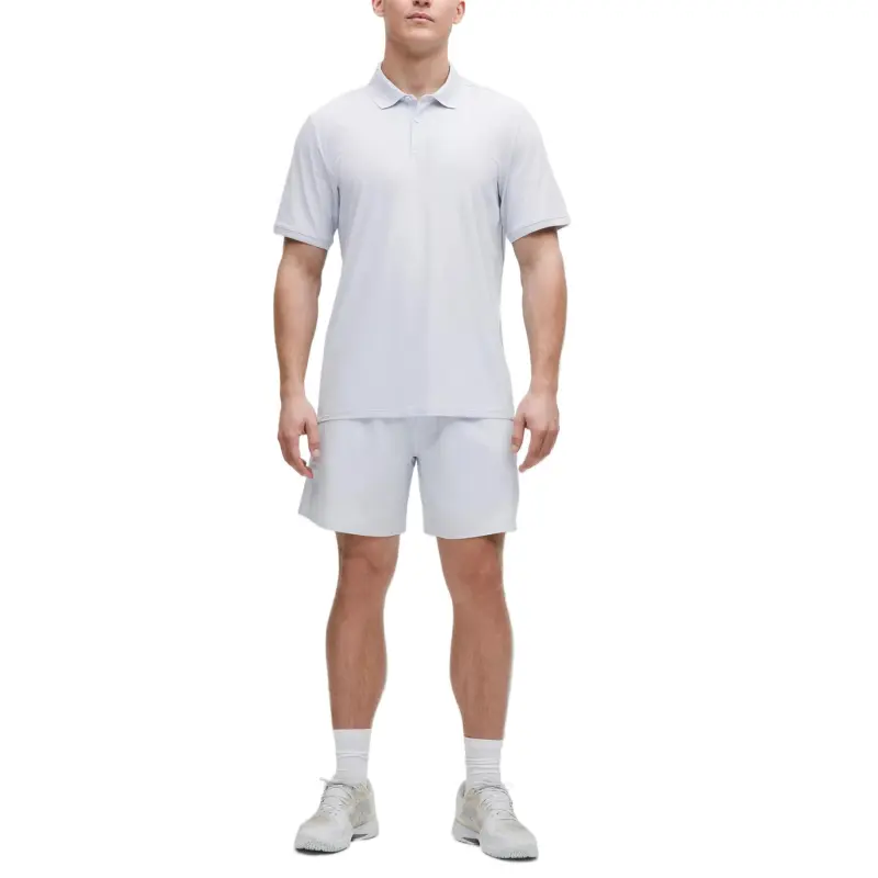 Lululemon UV Protective Striped Mesh Tennis Polo Shirt Men's-8