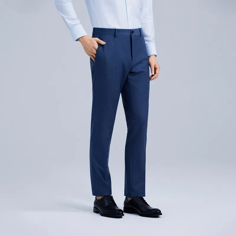 GOLDLION Suit Trouser Men's Blue Gray-2
