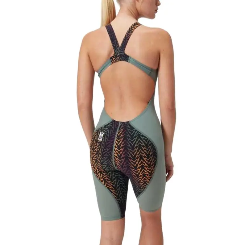 Speedo FastskinLZR One piece Swimsuit Women's Green/Black-4