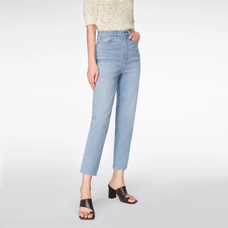 OVV Jeans Women's Light Blue Solid Color 02-3