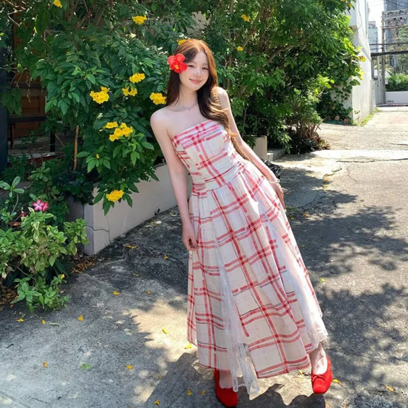 MTHE Sleeveless Dress Women's Red-3