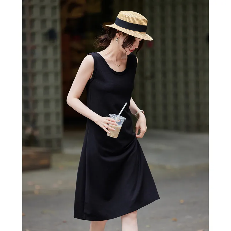 TERRE BLEUE Slip Dresses Women's Black-1