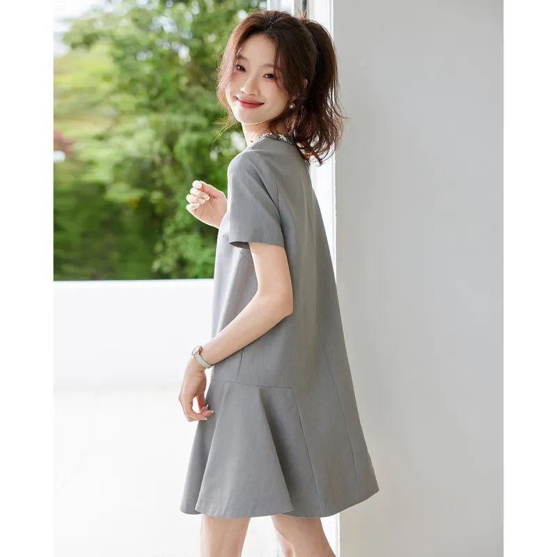 TERRE BLEUE Short Sleeved Dress Women's-6