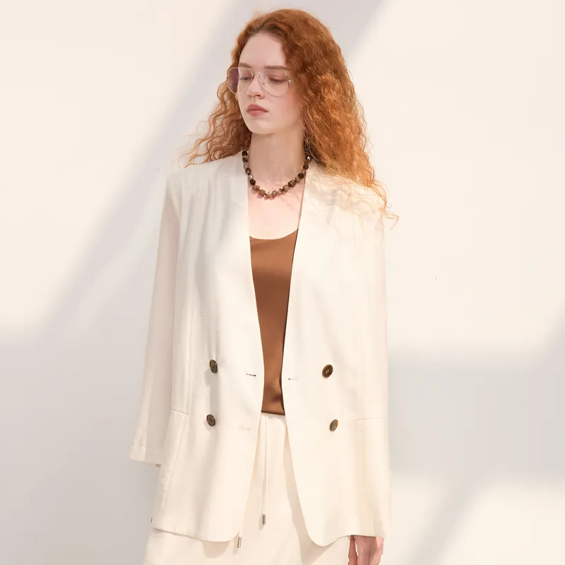 3COLOUR Business Suit Women's Apricot-4