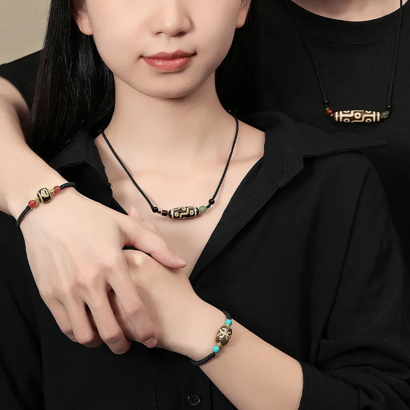 YASHENGZHUBAO Agate Jade Necklaces Unisex-3