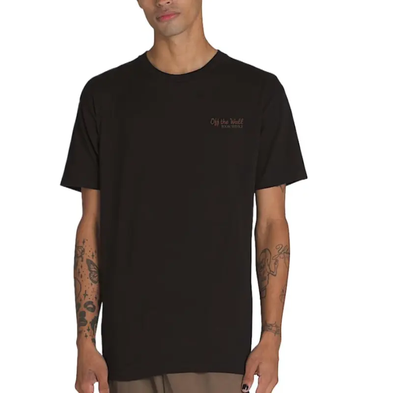 Vans Waffle Room Service T Shirt T Shirt Men's Black-1