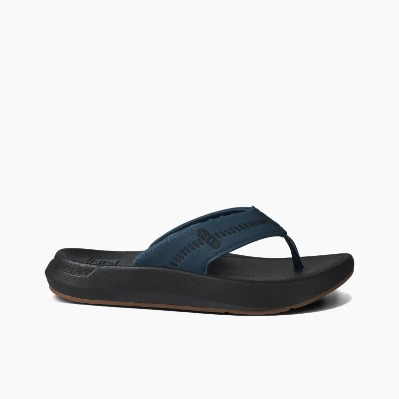 REEF Rubber Sole Odor-Resistant Quick Dry Slip-Resistant Flip Flops Men Black-1