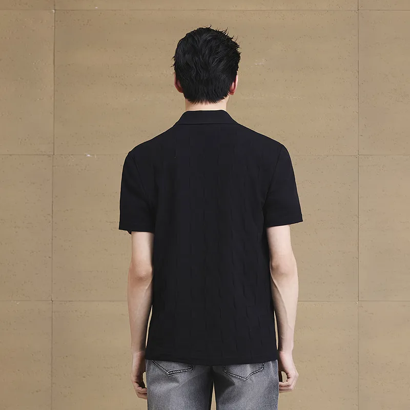 GXG Short Sleeve Polo Shirts Men's Black-4