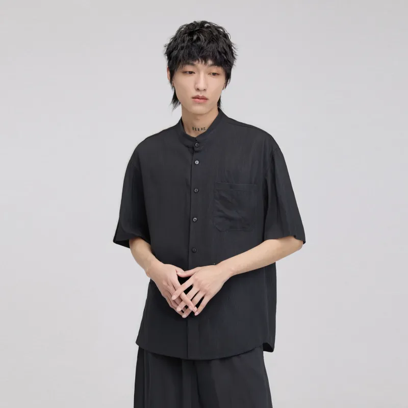 HERBEL Shirts Men Black-1