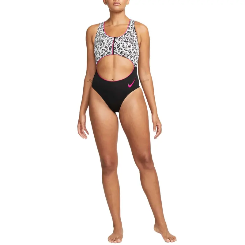 Nike Party Dots Cheeky One-piece Swimsuit Women's White-2