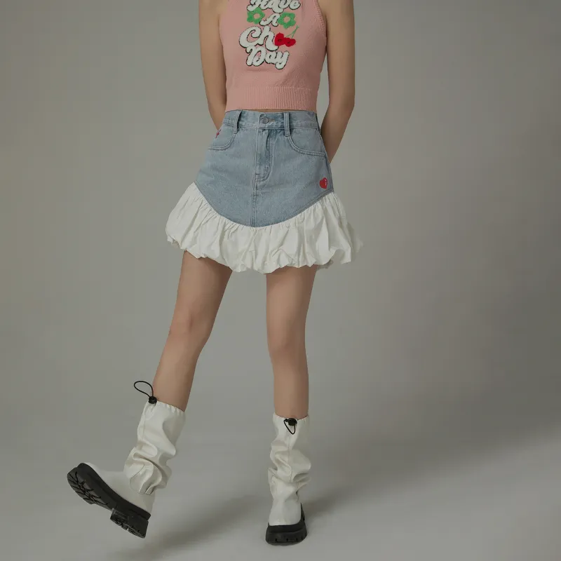 CHUU Denim Short Skirts Women's-2