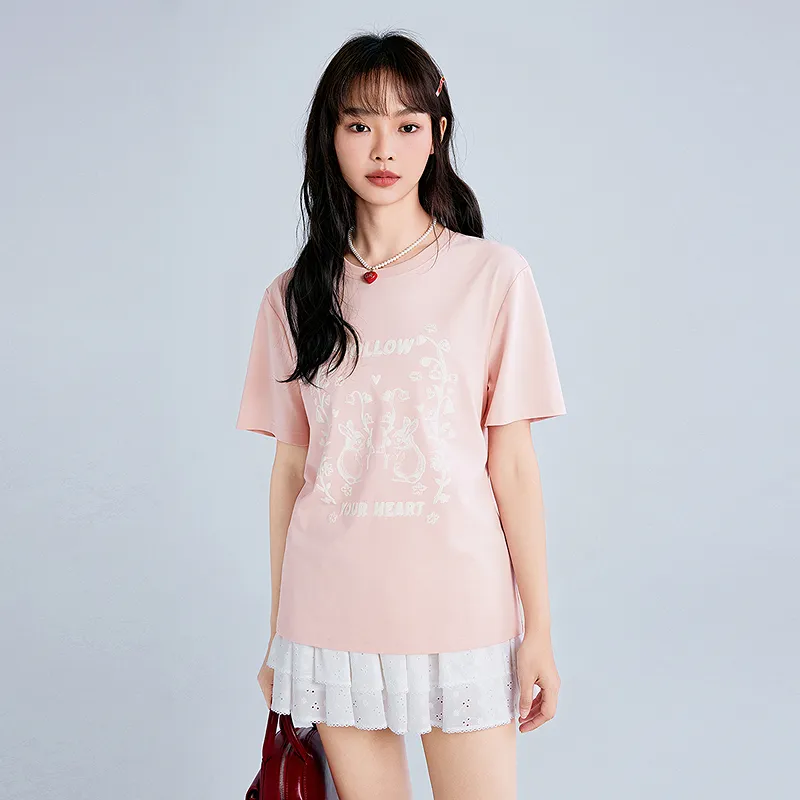 LEDIN T Shirts Women's Primrose Pink-2