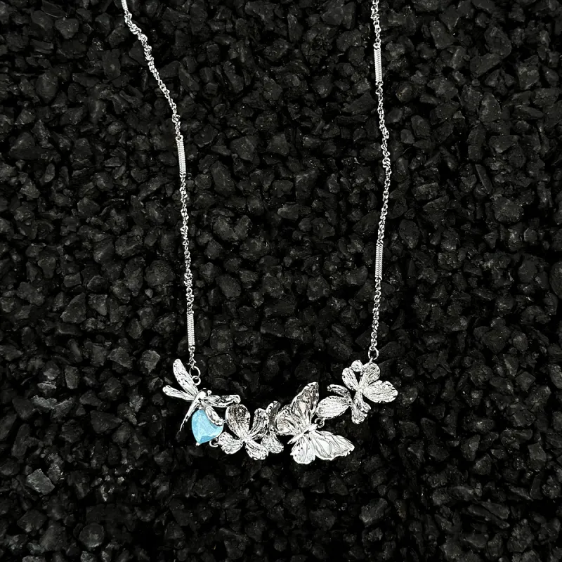 BOONEE ALUS White Gold Plated Copper Necklaces Women's-1