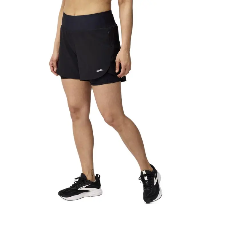 Brooks Chaser Sports Shorts Women's Black-1