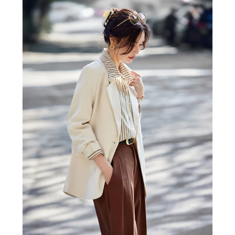 TERRE BLEUE Spring Fall Business Suit Loose Fit Women's-6