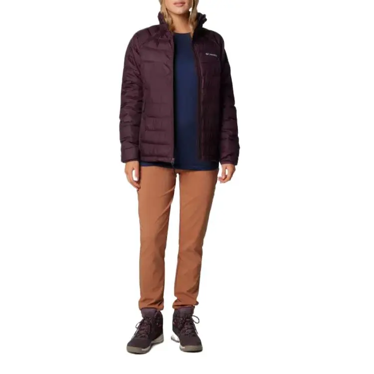 Columbia Powder Lite 2Omni-Heat Omni-Shield Thermarator Jackets Coats Women's Burgundy-5