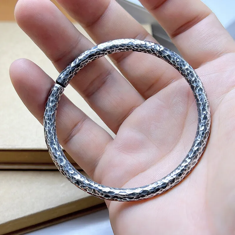 LIUXIN 999 Fine Silver Bangles Unisex-1