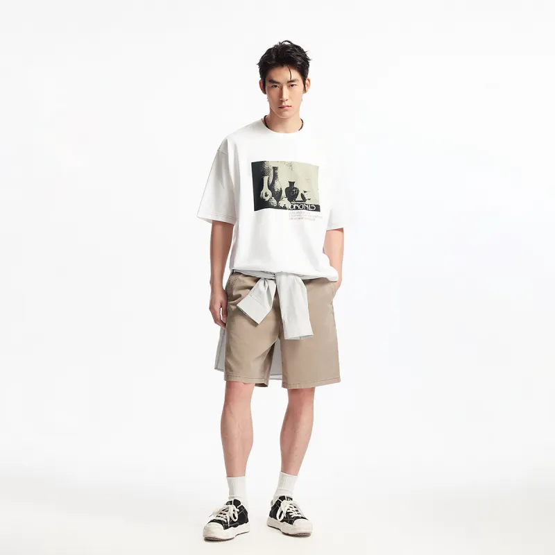 JACK JONES· T Shirt Men's A06 Raw White-3