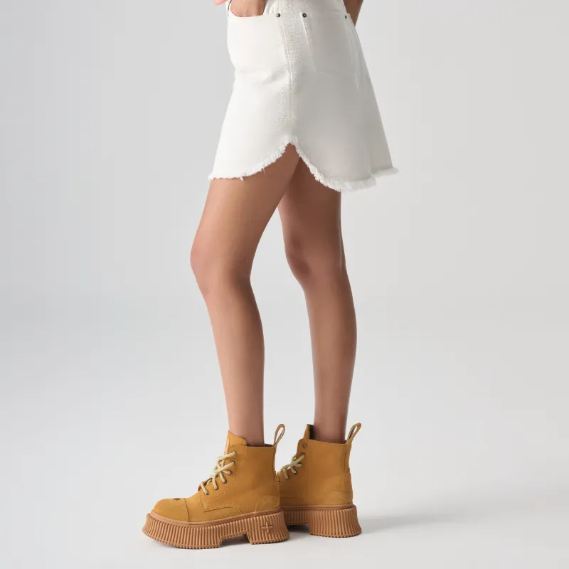 TCH Casual Short Skirts Women's White-4