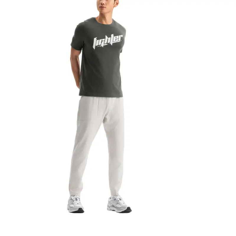DECATHLON DOMYOS Sports Pants Men's Light Chalk Gray-4