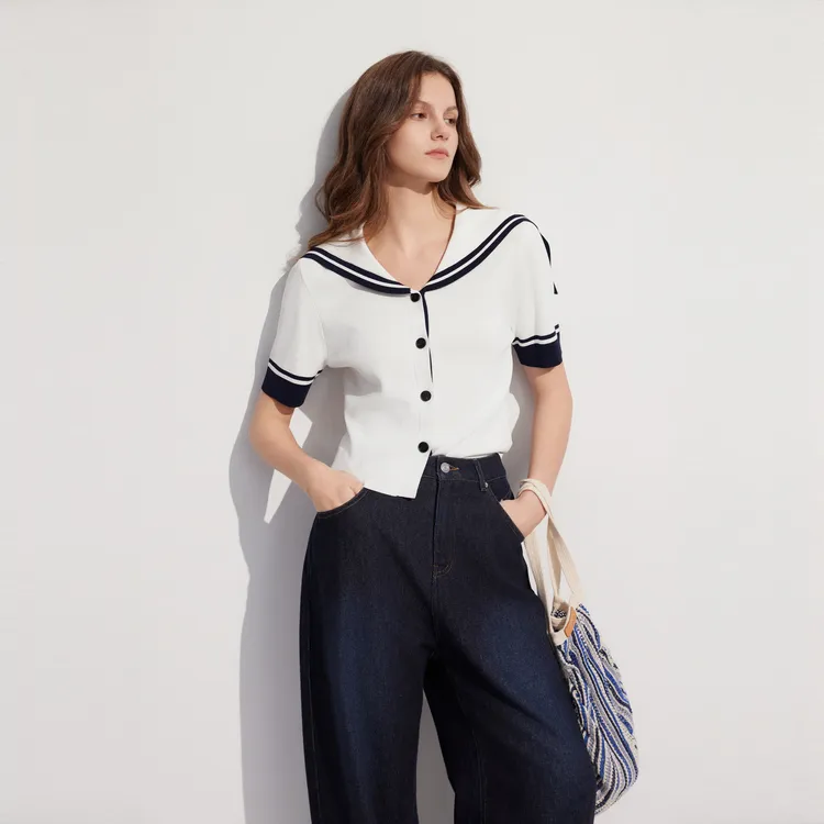 ELLE Knitwear Women's White-1