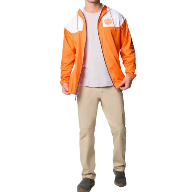 Columbia Flash Challenger Trench Coat Men's White Orange-3