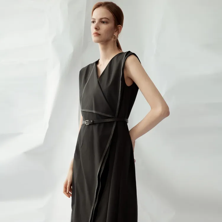 ELLE Sleeveless Dresses Women's-13
