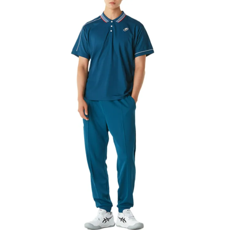 Asics Uni Knitted Sweatpants Men's Gray Blue-4