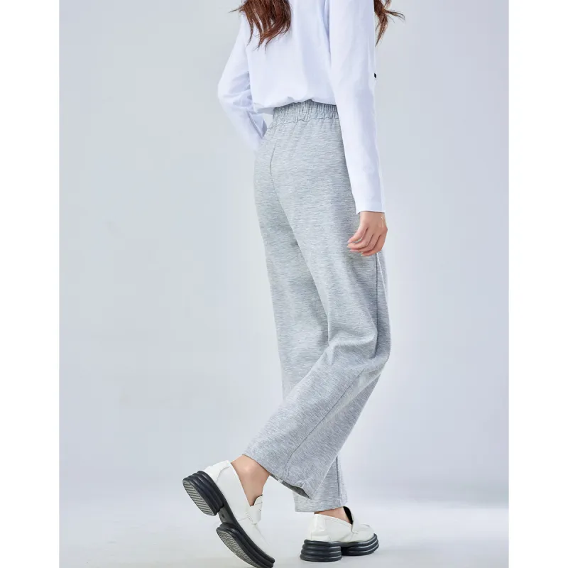 Love Elaine Spring And Fall Casual Pants Women's Gray-3