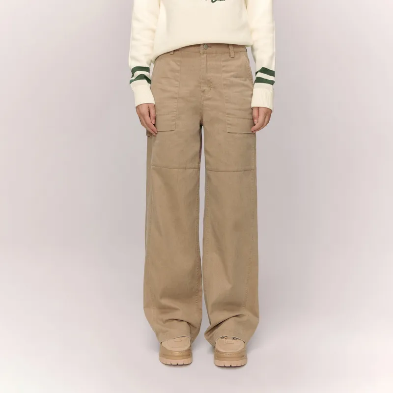 NO ONE ELSE Casual Pants Unisex Khaki-2