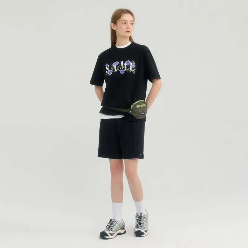 MYSAMESAME Casual Shorts Unisex Black In Stock-3