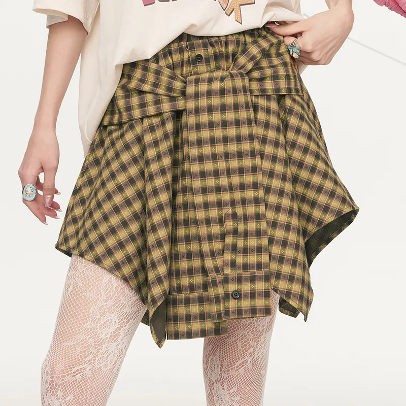 ELF SACK Casual Short Skirts Women's-5