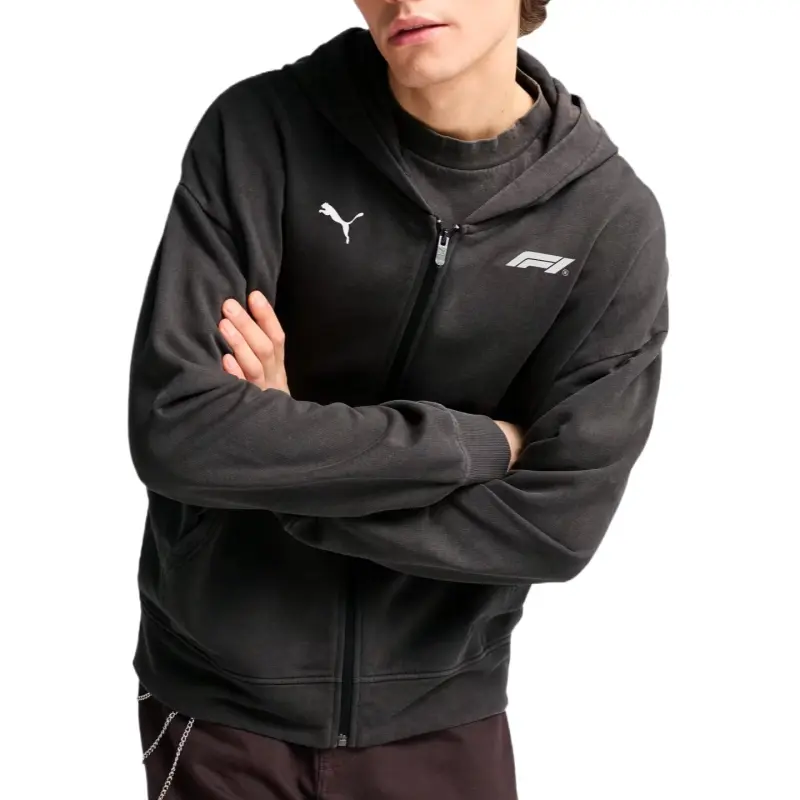 PUMA Graphichoodie F1® Fullzip Sweatshirt Men's Black-2