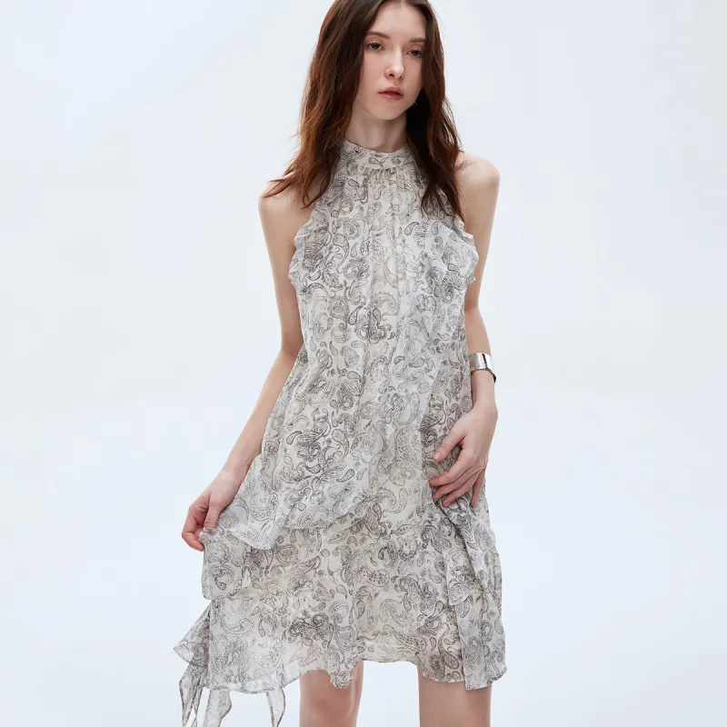 ONLY Sleeveless Dresses Women's H1K Lucy Print Black-5