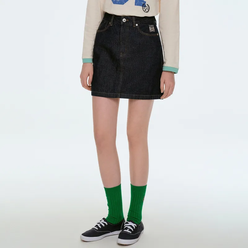 Teenie Weenie Casual Short Skirts Women's Denim-4