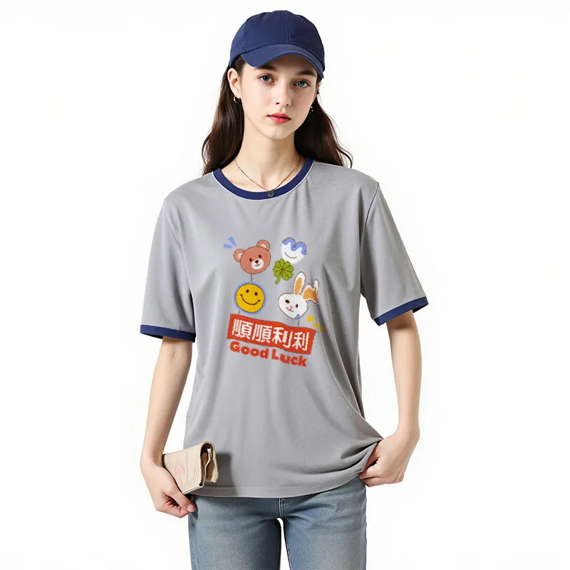 FAIRWHALE Drop Shoulder Sleeve T Shirt Women's-26