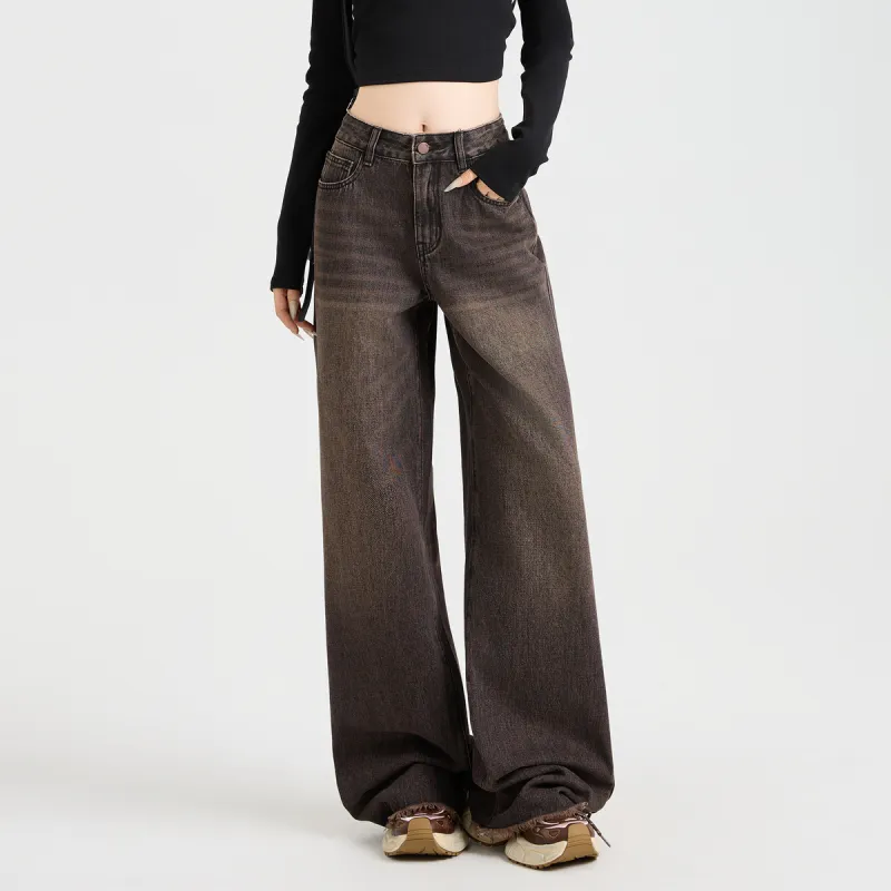 ZAVK Jeans Women's [Black Red]-5