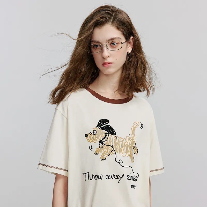 Initial Language T Shirt Women's-4