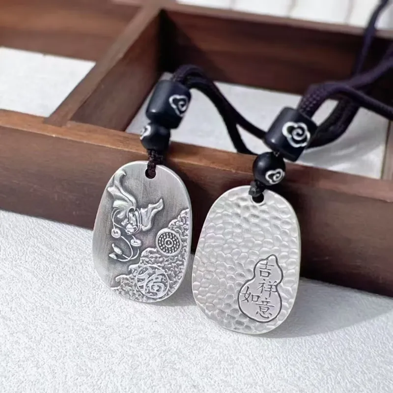FUYUFU 999 Fine Silver Pendants Unisex-2