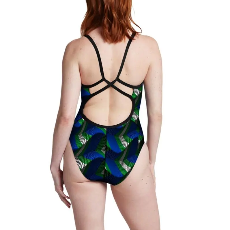 Speedo Precision Strappy One piece Swimsuit Women's-7