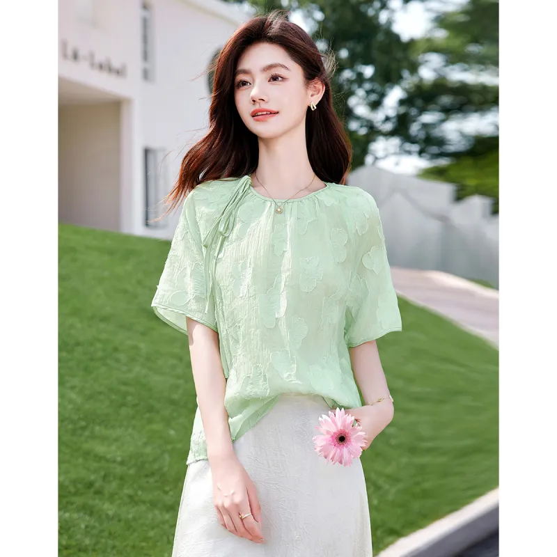 Like The Age Of Water Shirt Women's Green-3
