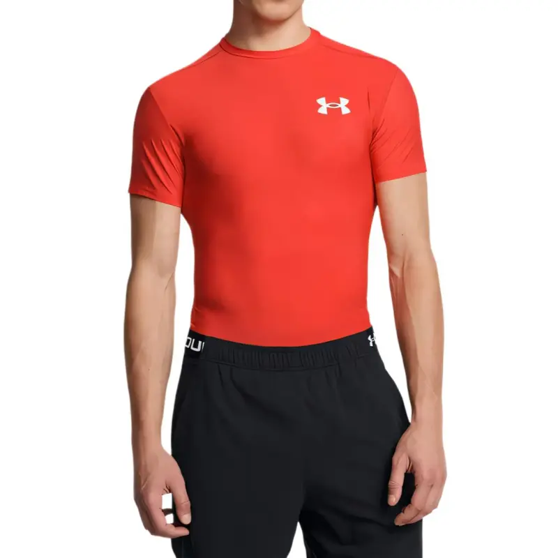 Under Armour HeatGear OG Compression T Shirt Men's Orange-2